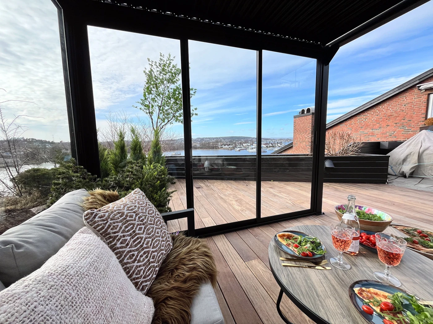 Aluminium Pergola met Lamellen Premium 300 x 300 cm - Afbeelding 2